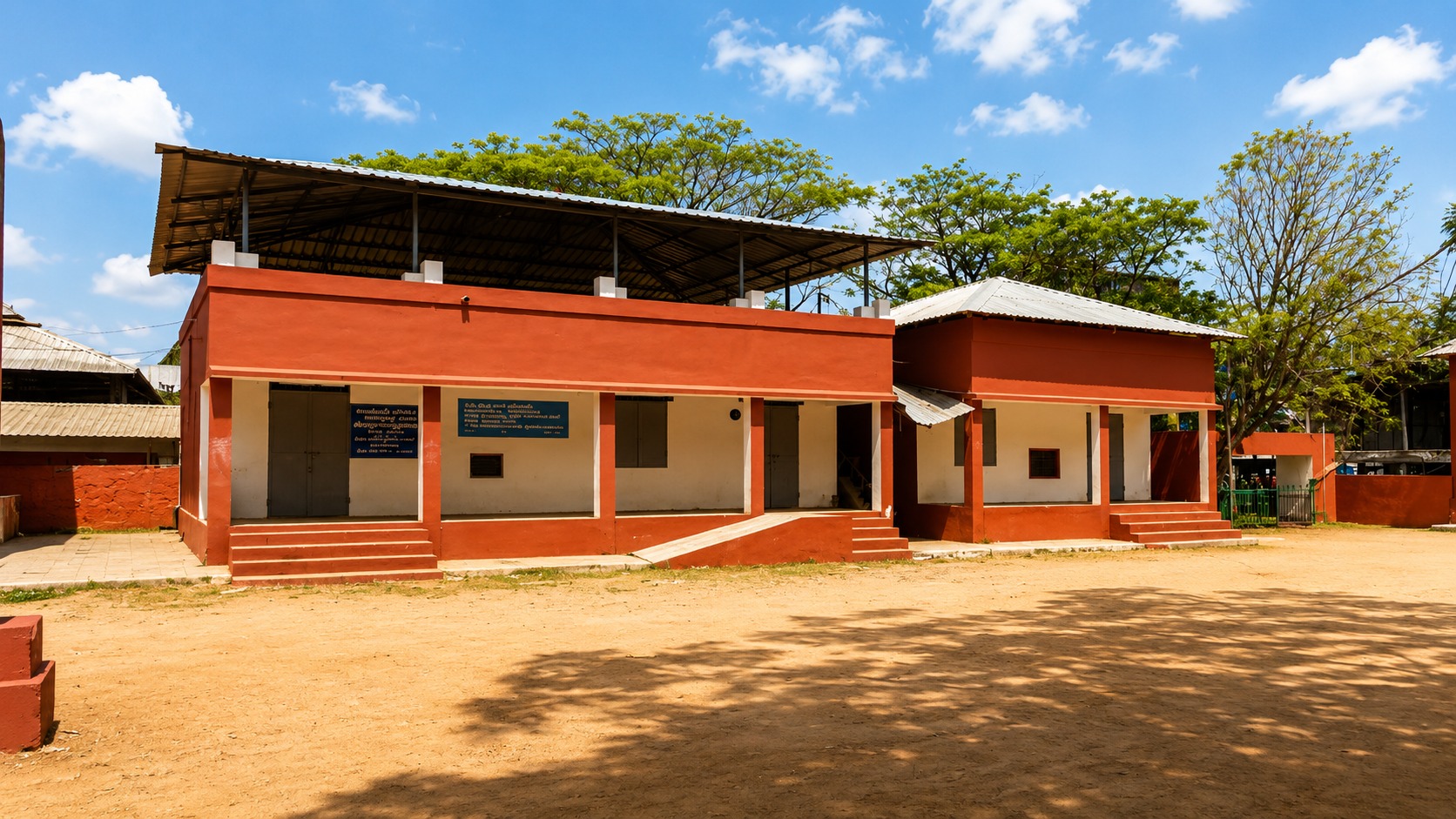 Dining hall — the new Mid-Day Meal kitchen and hall block