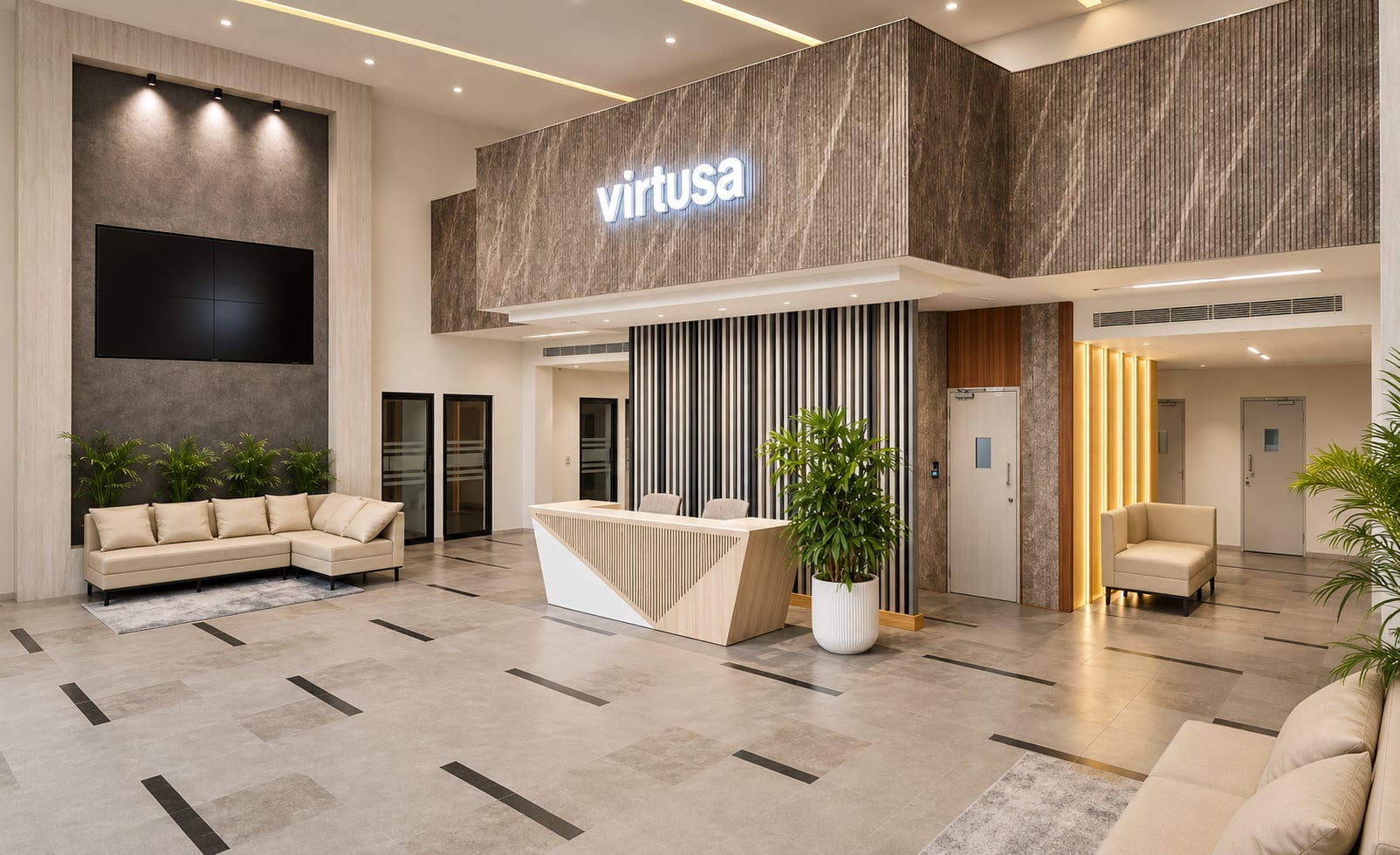 Virtusa Navalur — Lobby & Guest Rooms — photograph 2